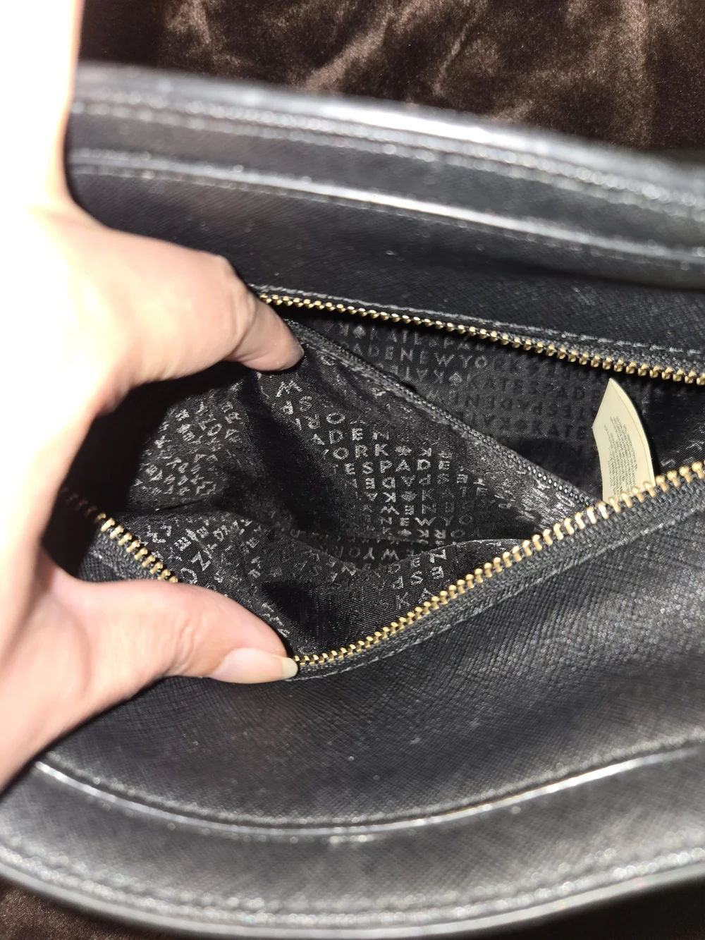 Kate Spade Black Leather Satchel with Removable Strap
